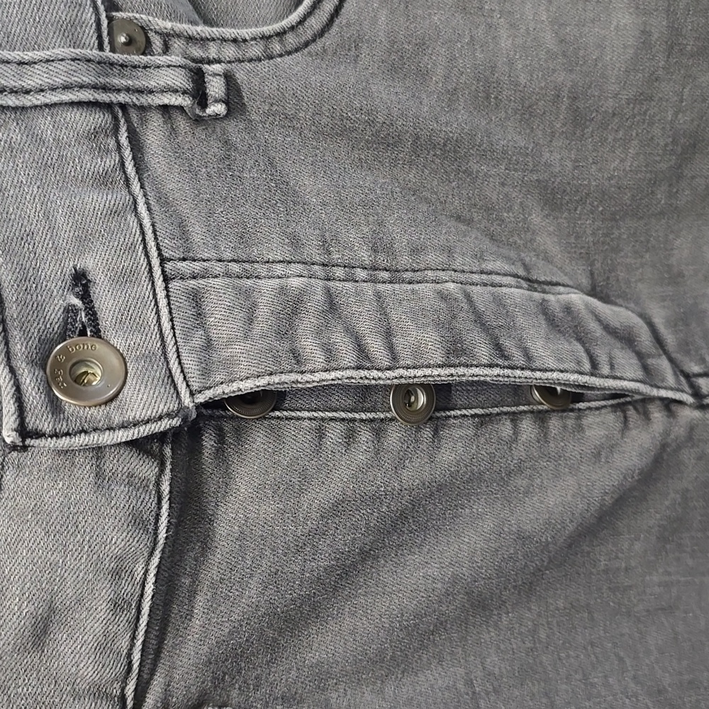 EUC $250 rag and bone slim fit 2 jeans Color siclen grey size 33 /30 - Picture 5 of 6